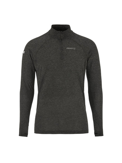 Men's ADV SubZ Wool Long-Sleeve Tee 3 - Black Melange Craft Sportswear NA