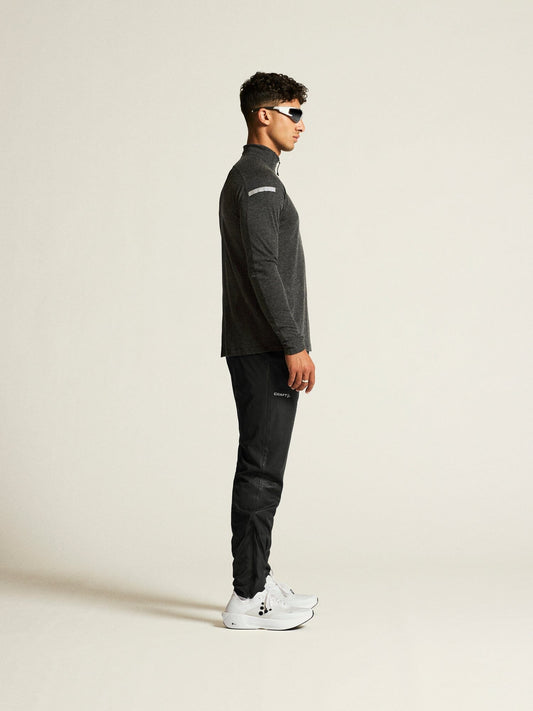 Men's ADV SubZ Wool Long-Sleeve Tee 3 - Black Melange Craft Sportswear NA