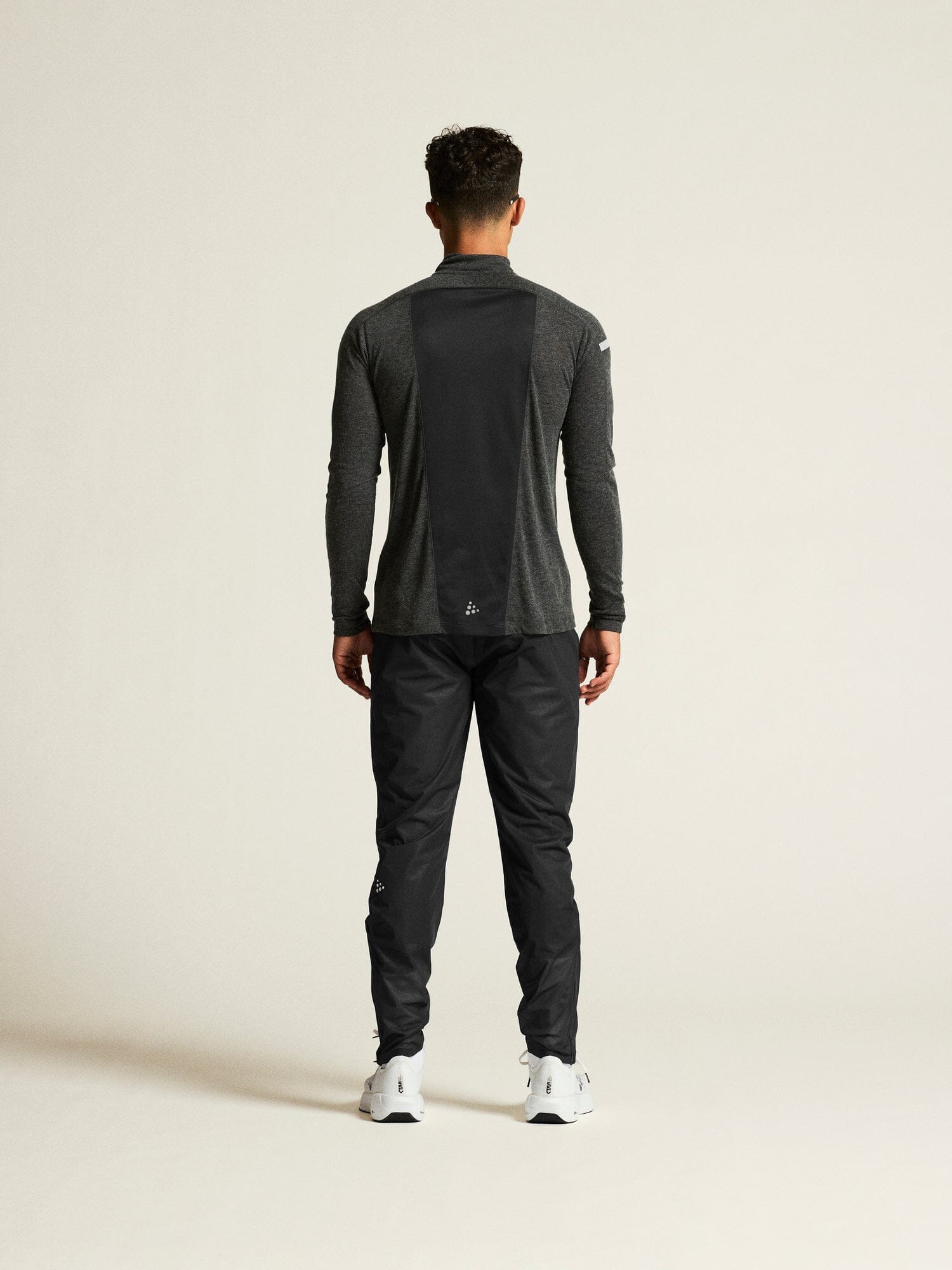 Men's ADV SubZ Wool Long-Sleeve Tee 3 - Black Melange Craft Sportswear NA