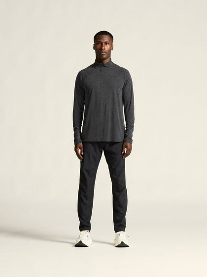 MEN'S ADV SUBZ WOOL LONG SLEEVE TEE 3 - Black Melange – Craft