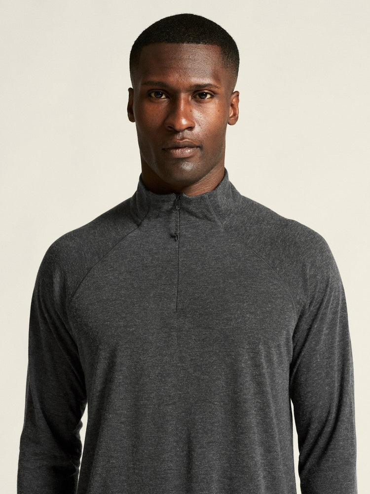 Men's ADV SubZ Wool Long-Sleeve Tee 3 - Black Melange Craft Sportswear NA