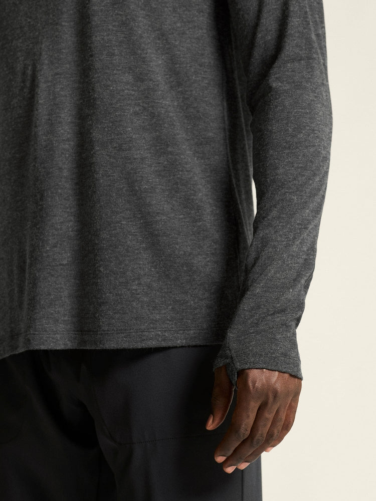 Men's ADV SubZ Wool Long-Sleeve Tee 3 - Black Melange Craft Sportswear NA