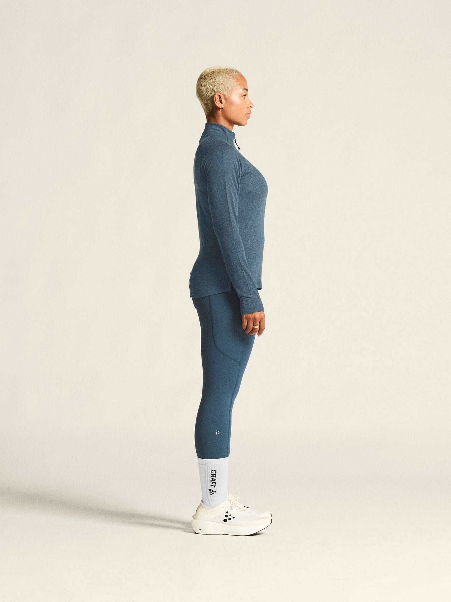 Women's ADV SubZ Wool Long Sleeve Tee 3 - Ensign/Melange Craft Sportswear NA