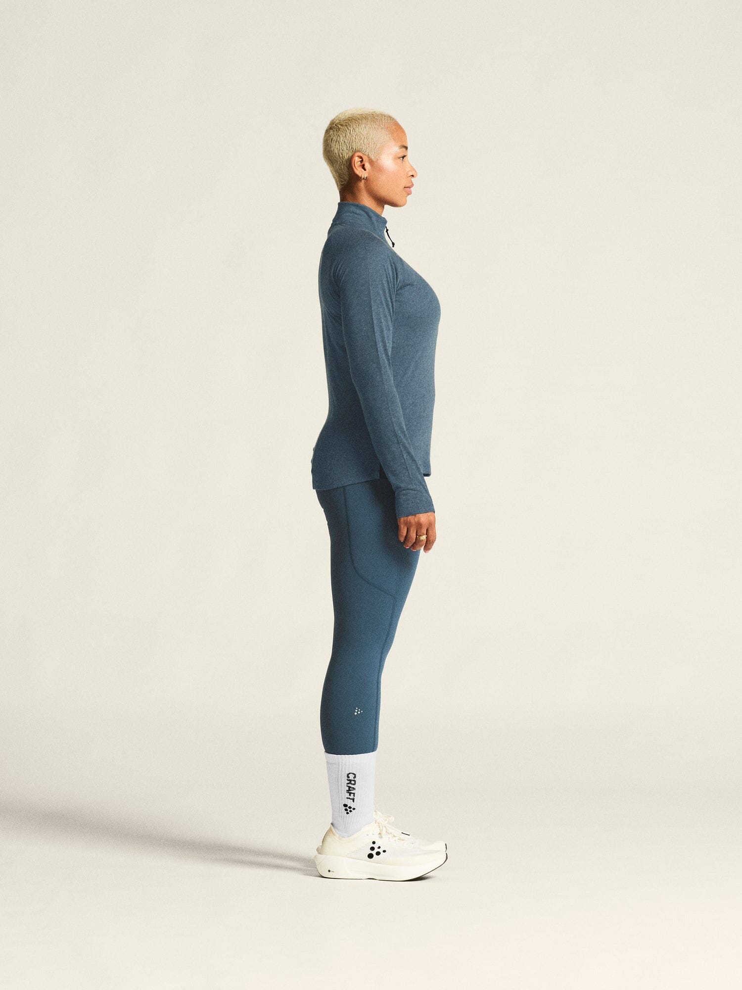 Women's ADV SubZ Wool Long Sleeve Tee 3 - Ensign/Melange Craft Sportswear NA