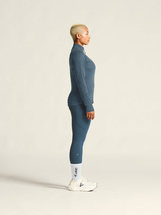 Women's ADV SubZ Wool Long Sleeve Tee 3 - Ensign/Melange Craft Sportswear NA