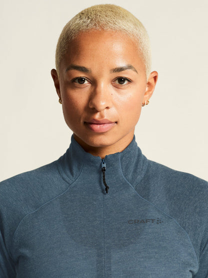 Women's ADV SubZ Wool Long Sleeve Tee 3 - Ensign/Melange Craft Sportswear NA