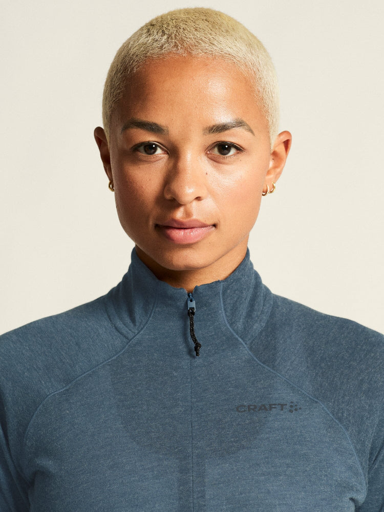 Women's ADV SubZ Wool Long Sleeve Tee 3 - Ensign/Melange Craft Sportswear NA