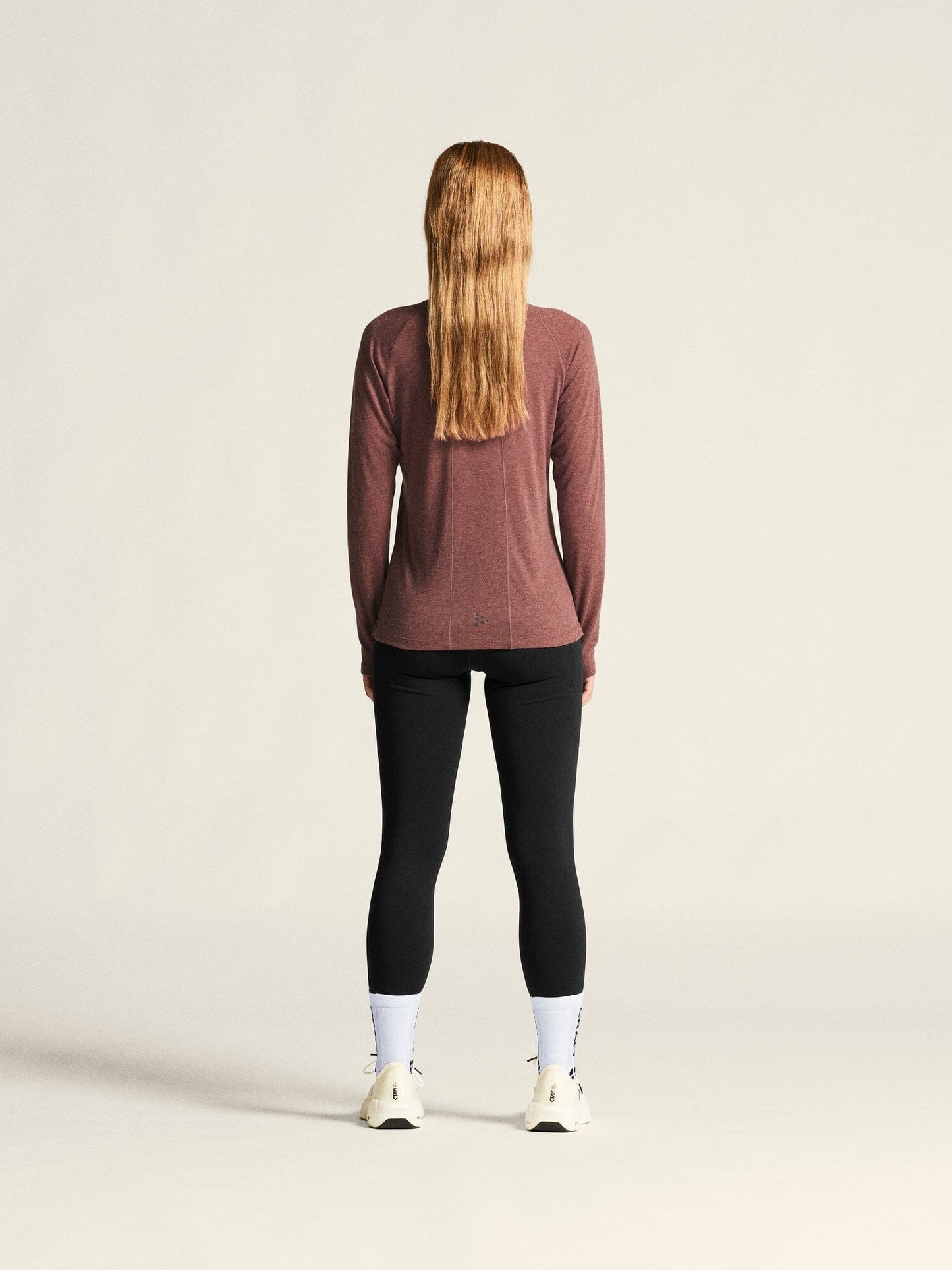 Women's ADV SubZ Wool Long Sleeve Tee 3 - Rose Brown/Melange Craft Sportswear NA