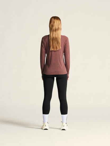 Women's ADV SubZ Wool Long Sleeve Tee 3 - Rose Brown/Melange Craft Sportswear NA