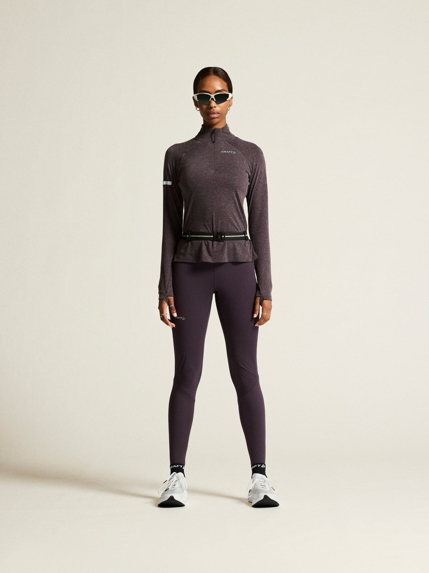 Women's ADV SubZ Wool Long Sleeve Tee 3 - DK Plum/Melange Craft Sportswear NA