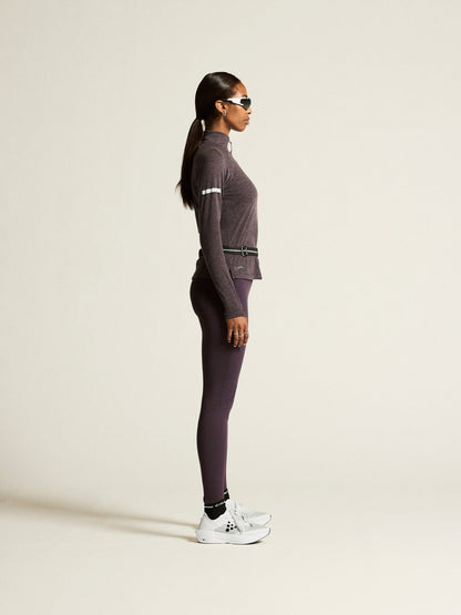 Women's ADV SubZ Wool Long Sleeve Tee 3 - DK Plum/Melange Craft Sportswear NA