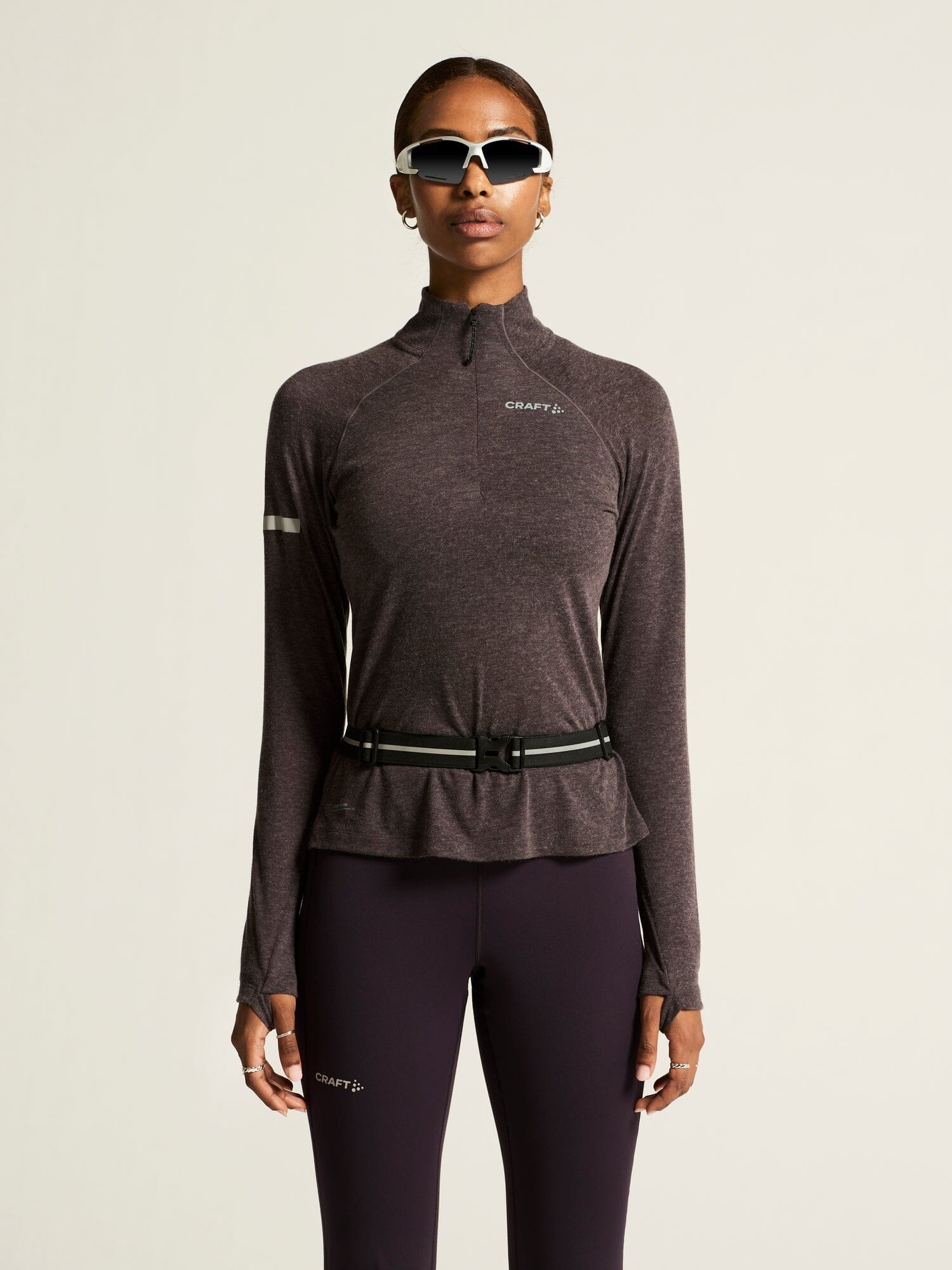 Women's ADV SubZ Wool Long Sleeve Tee 3 - DK Plum/Melange Craft Sportswear NA