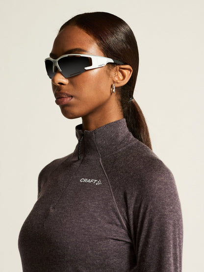Women's ADV SubZ Wool Long Sleeve Tee 3 - DK Plum/Melange Craft Sportswear NA