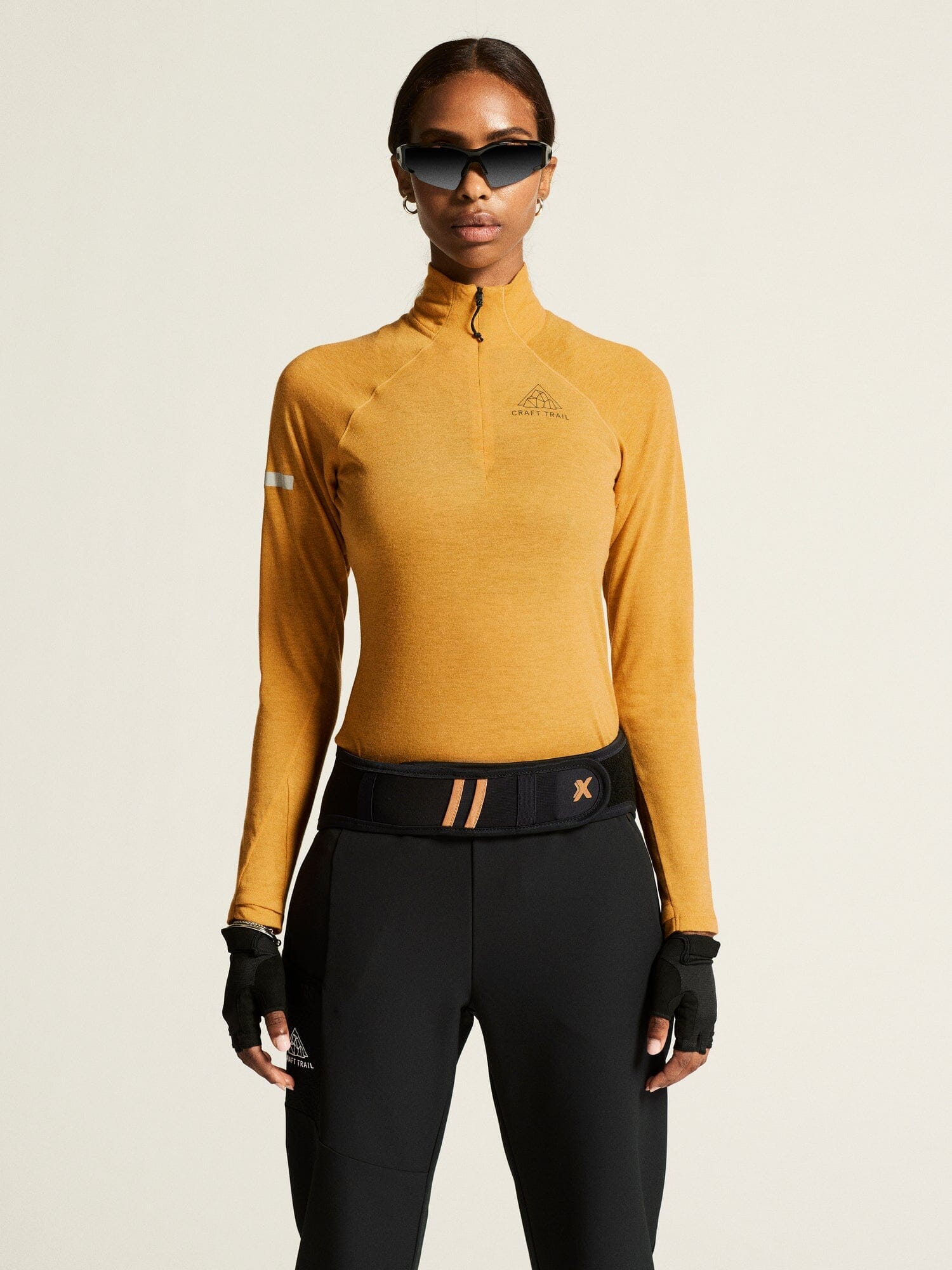 Women's ADV SubZ Wool Long Sleeve Tee 3 - Turmeric/Melange Craft Sportswear NA