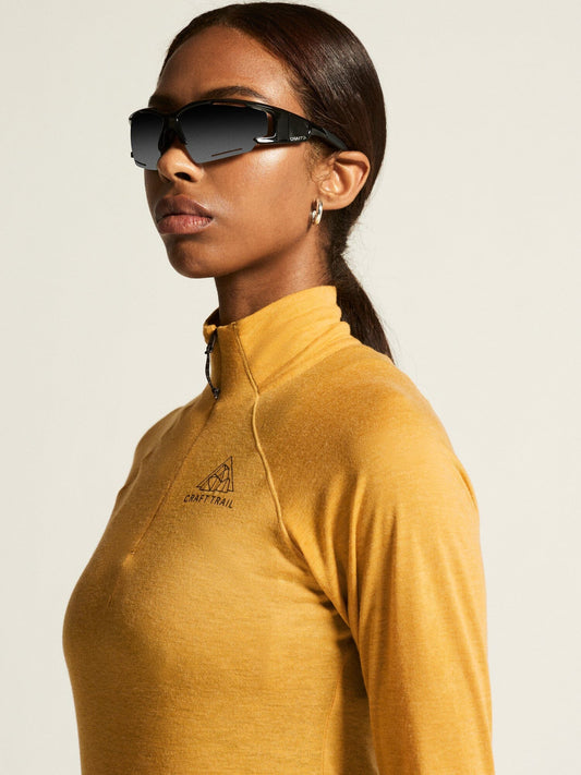 Women's ADV SubZ Wool Long Sleeve Tee 3 - Turmeric/Melange Craft Sportswear NA
