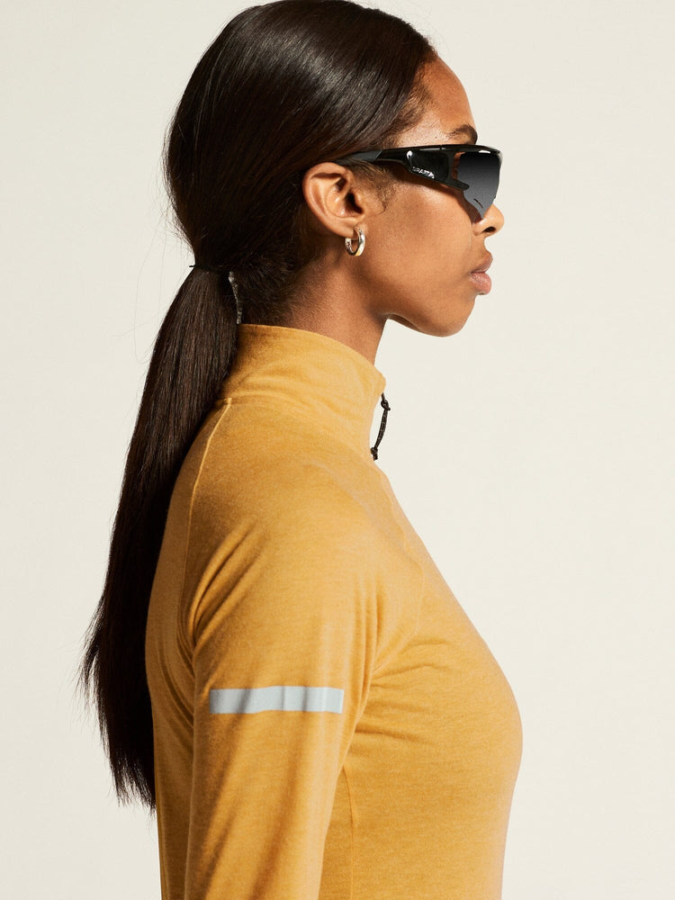 Women's ADV SubZ Wool Long Sleeve Tee 3 - Turmeric/Melange Craft Sportswear NA