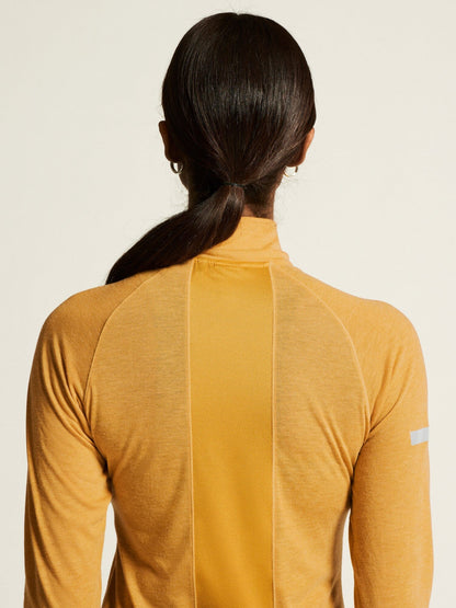 Women's ADV SubZ Wool Long Sleeve Tee 3 - Turmeric/Melange Craft Sportswear NA