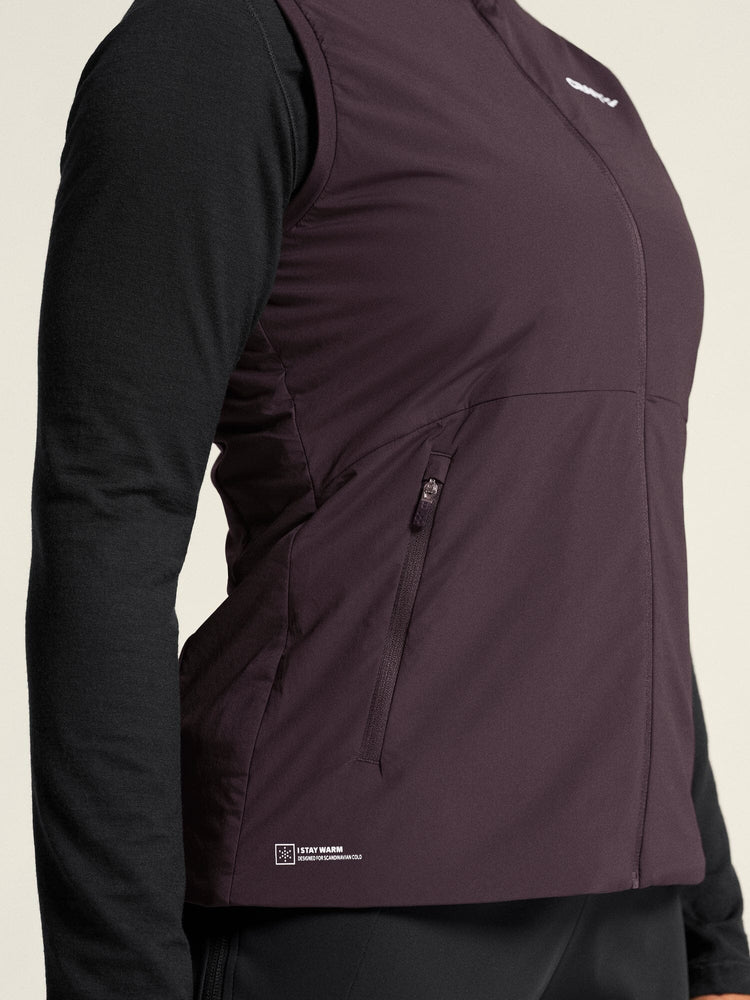 Women's ADV Nordic Training Insulate Vest - DK PLUM Craft Sportswear NA