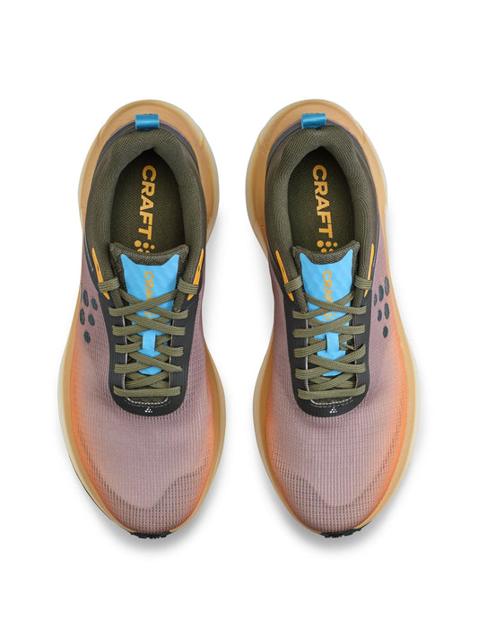 Men's Nordlite Ultra Running Shoe 2.0 - Orange/Contrast Green Craft Sportswear NA