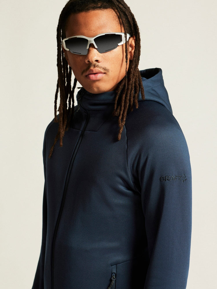 Men's ADV Explore Power Fleece Hood Jacket - Blaze Craft Sportswear NA