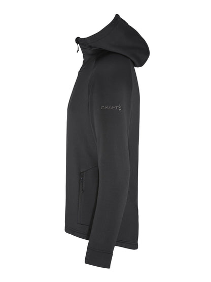 Men's ADV Explore Power Fleece Hood Jacket - Black Craft Sportswear NA