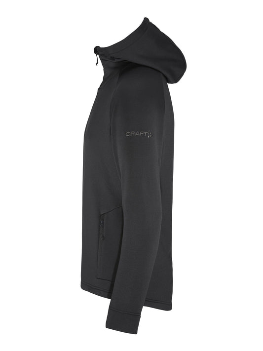 Men's ADV Explore Power Fleece Hood Jacket - Black Craft Sportswear NA