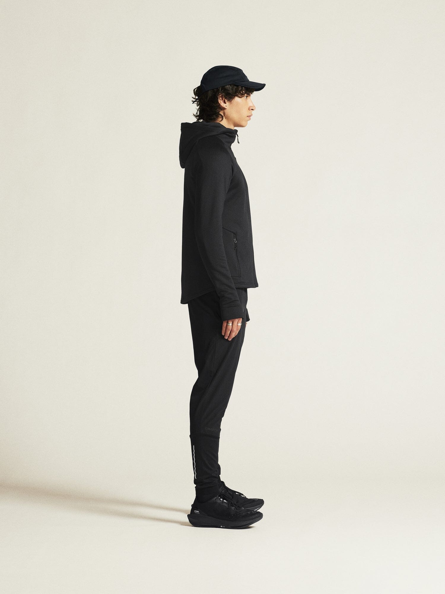 Men's ADV Explore Power Fleece Hood Jacket - Black Craft Sportswear NA