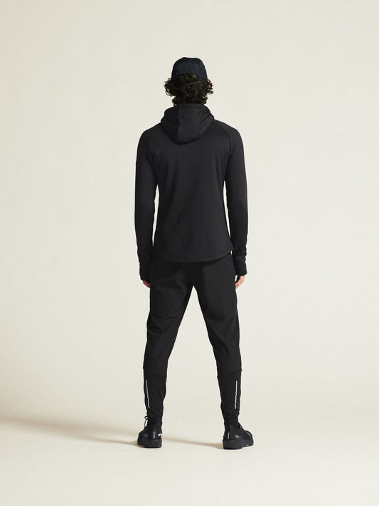 Men's ADV Explore Power Fleece Hood Jacket - Black Craft Sportswear NA