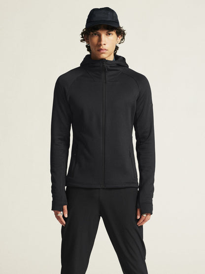 Men's ADV Explore Power Fleece Hood Jacket - Black Craft Sportswear NA