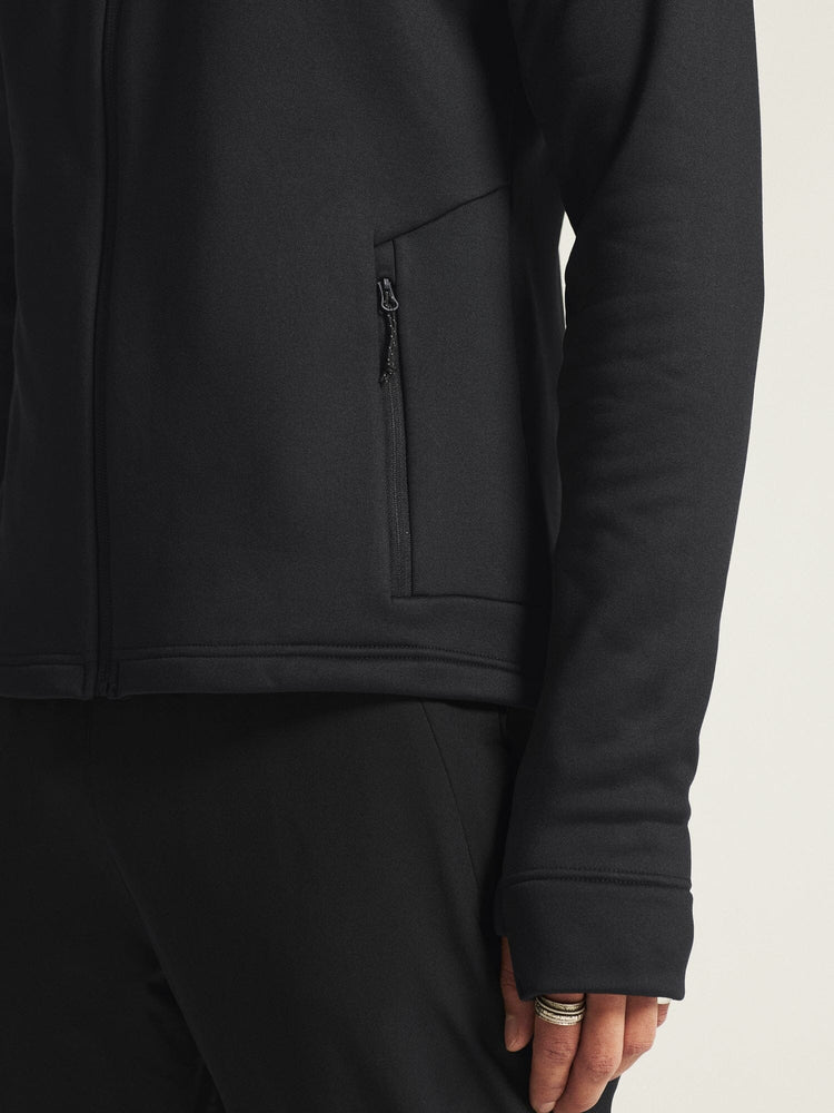 Men's ADV Explore Power Fleece Hood Jacket - Black Craft Sportswear NA