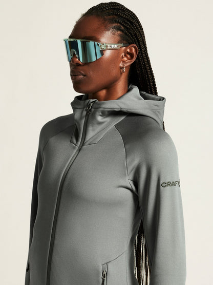 Women's ADV Explore Power Fleece Hood Jacket - Leaf Craft Sportswear NA