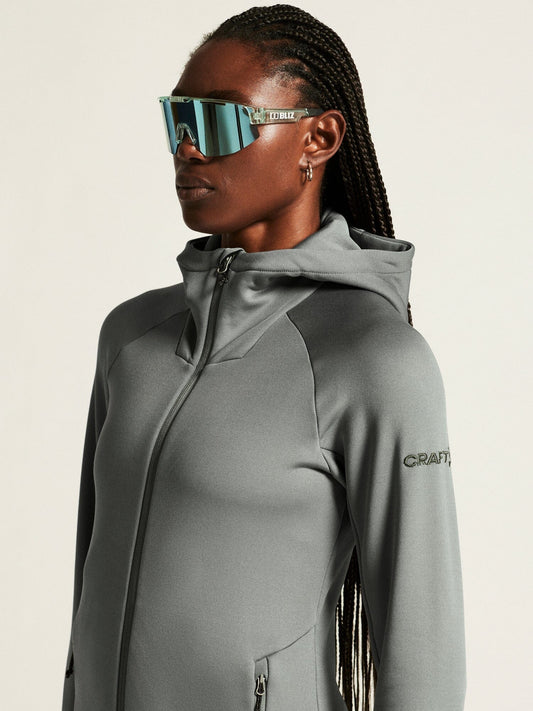 Women's ADV Explore Power Fleece Hood Jacket - Leaf Craft Sportswear NA