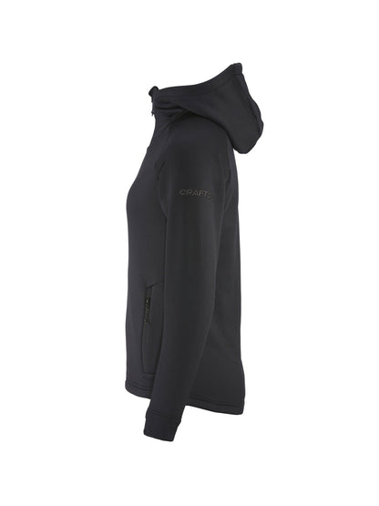 Women's ADV Explore Power Fleece Hood Jacket - Black Craft Sportswear NA