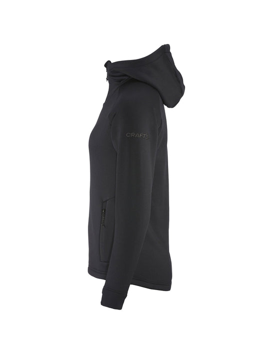 Women's ADV Explore Power Fleece Hood Jacket - Black Craft Sportswear NA