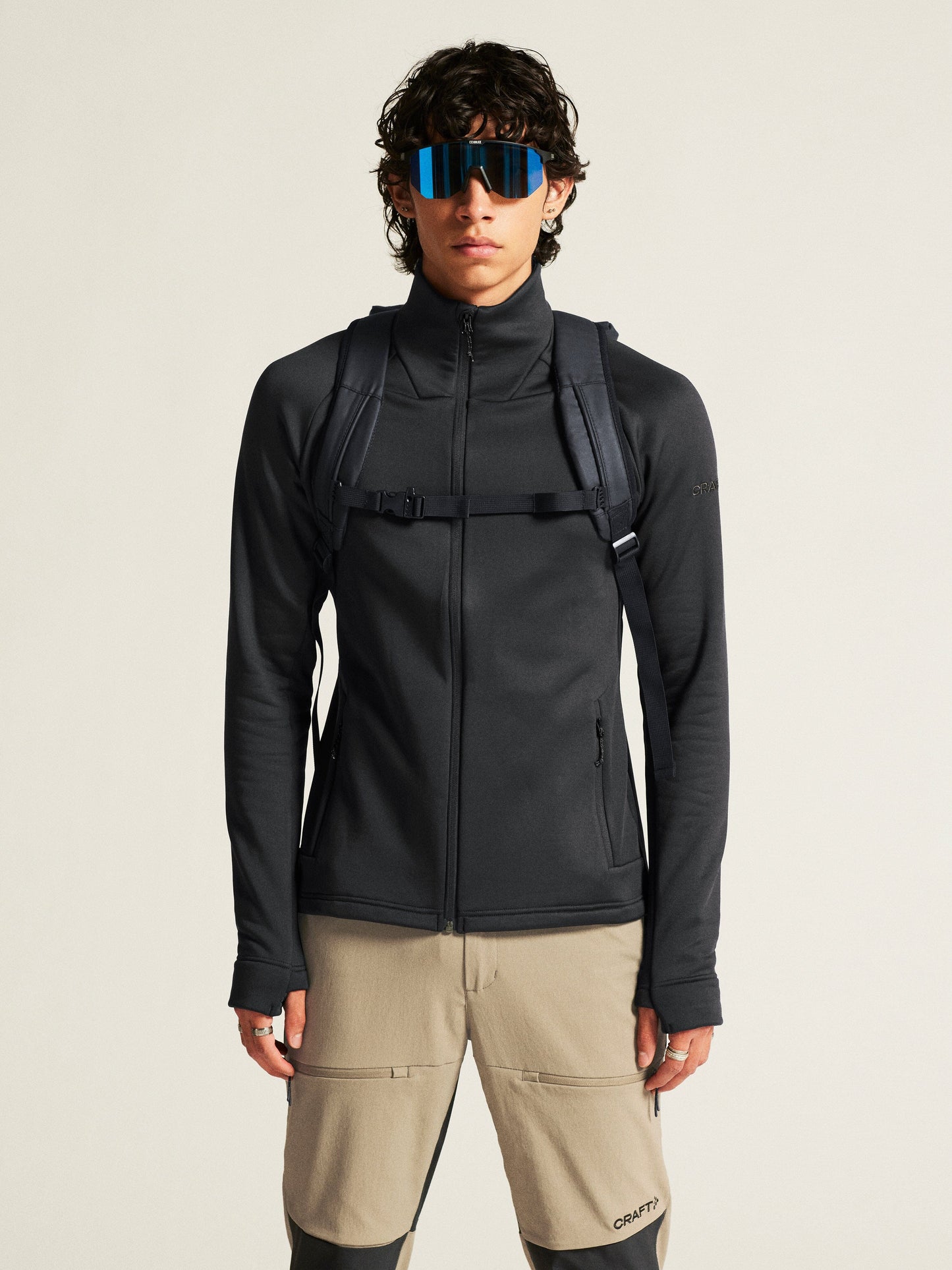 Men's ADV Explore Power Fleece Jacket - Black Men's Jackets and Vests Craft Sportswear NA