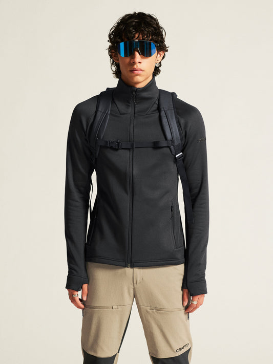 Men's ADV Explore Power Fleece Jacket - Black Men's Jackets and Vests Craft Sportswear NA