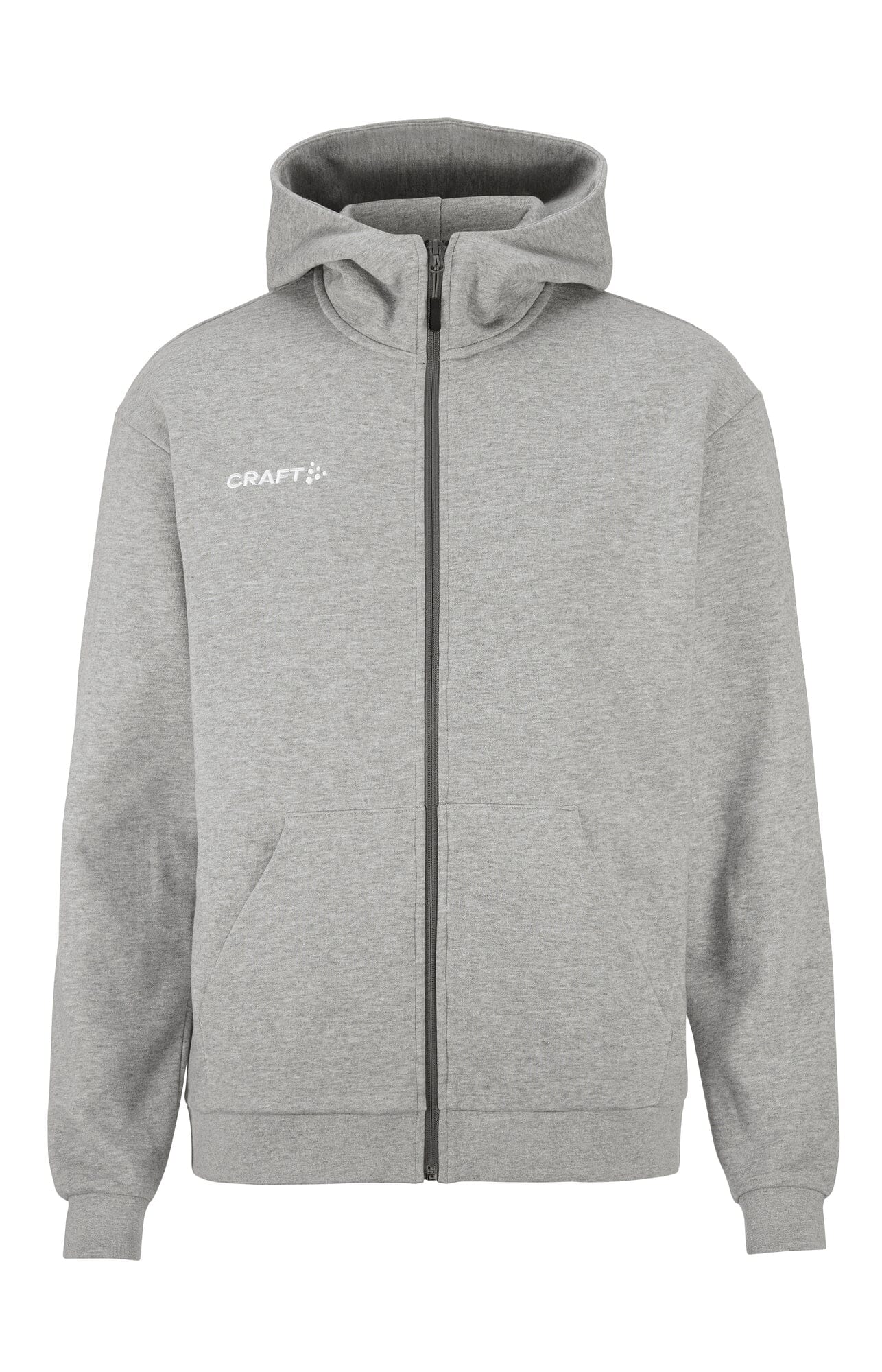 Men's Community 2.0 Logo FZ Hoodie - Grey Melange Craft Sportswear NA
