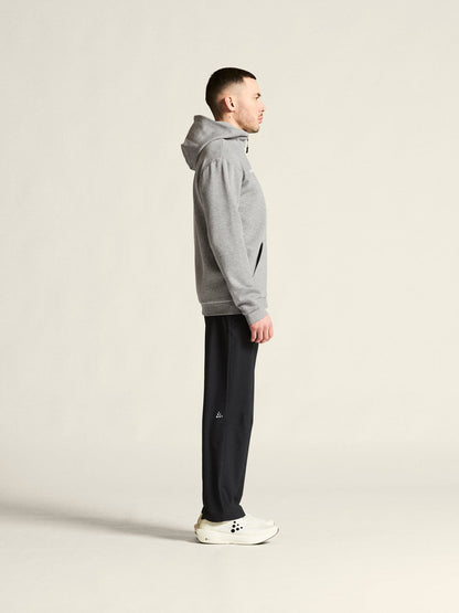 Men's Community 2.0 Logo FZ Hoodie - Grey Melange Craft Sportswear NA