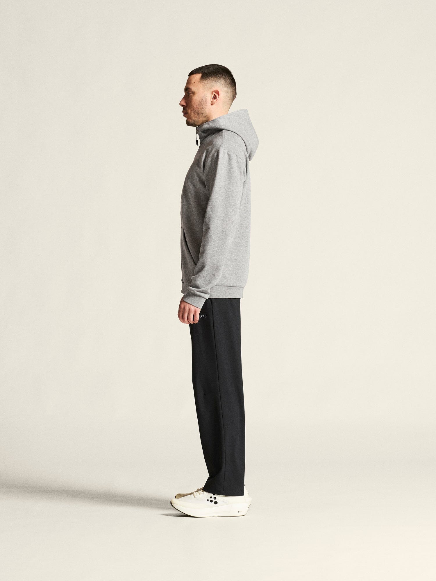 Men's Community 2.0 Logo FZ Hoodie - Grey Melange Craft Sportswear NA