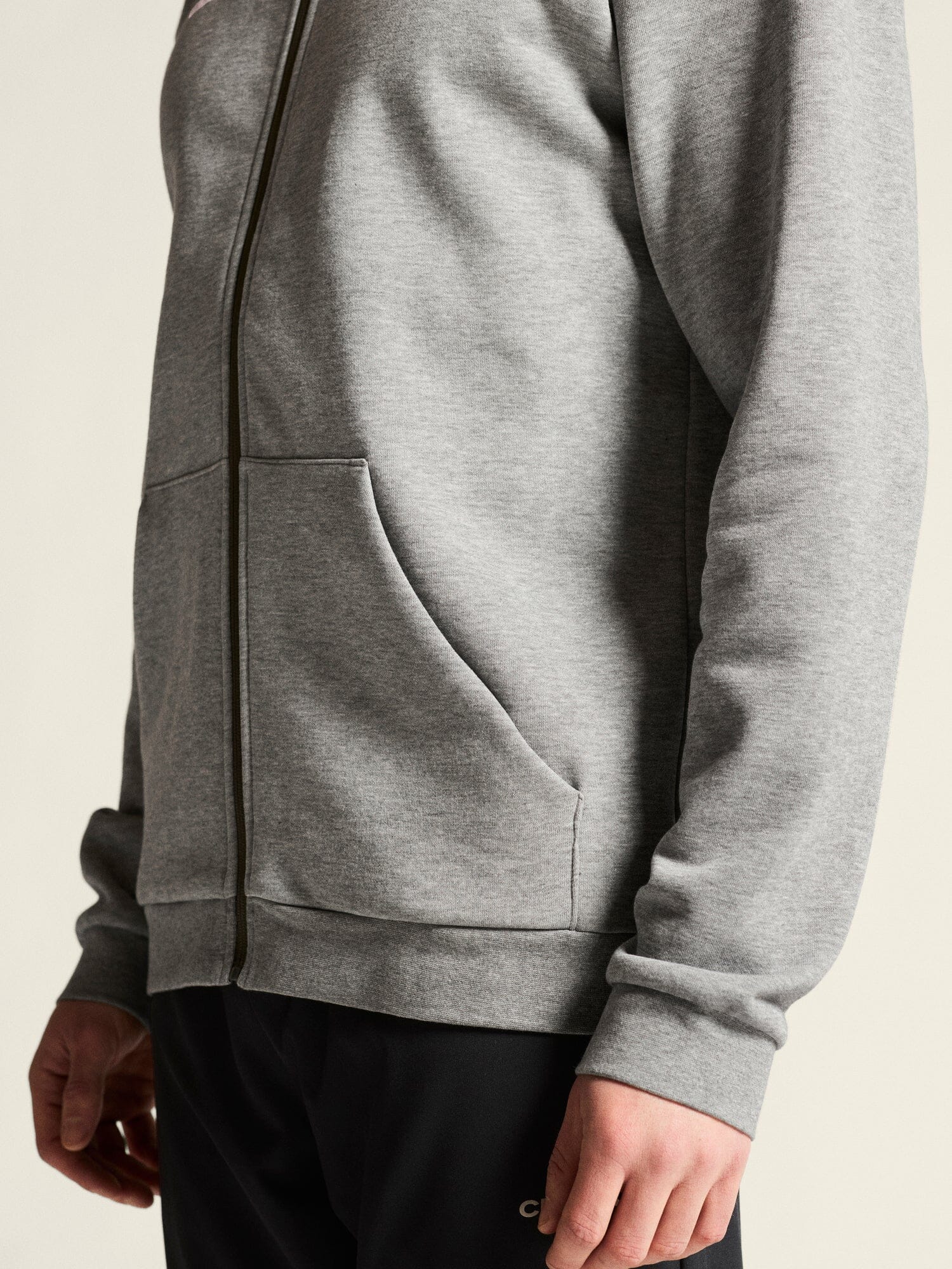 Men's Community 2.0 Logo FZ Hoodie - Grey Melange Craft Sportswear NA