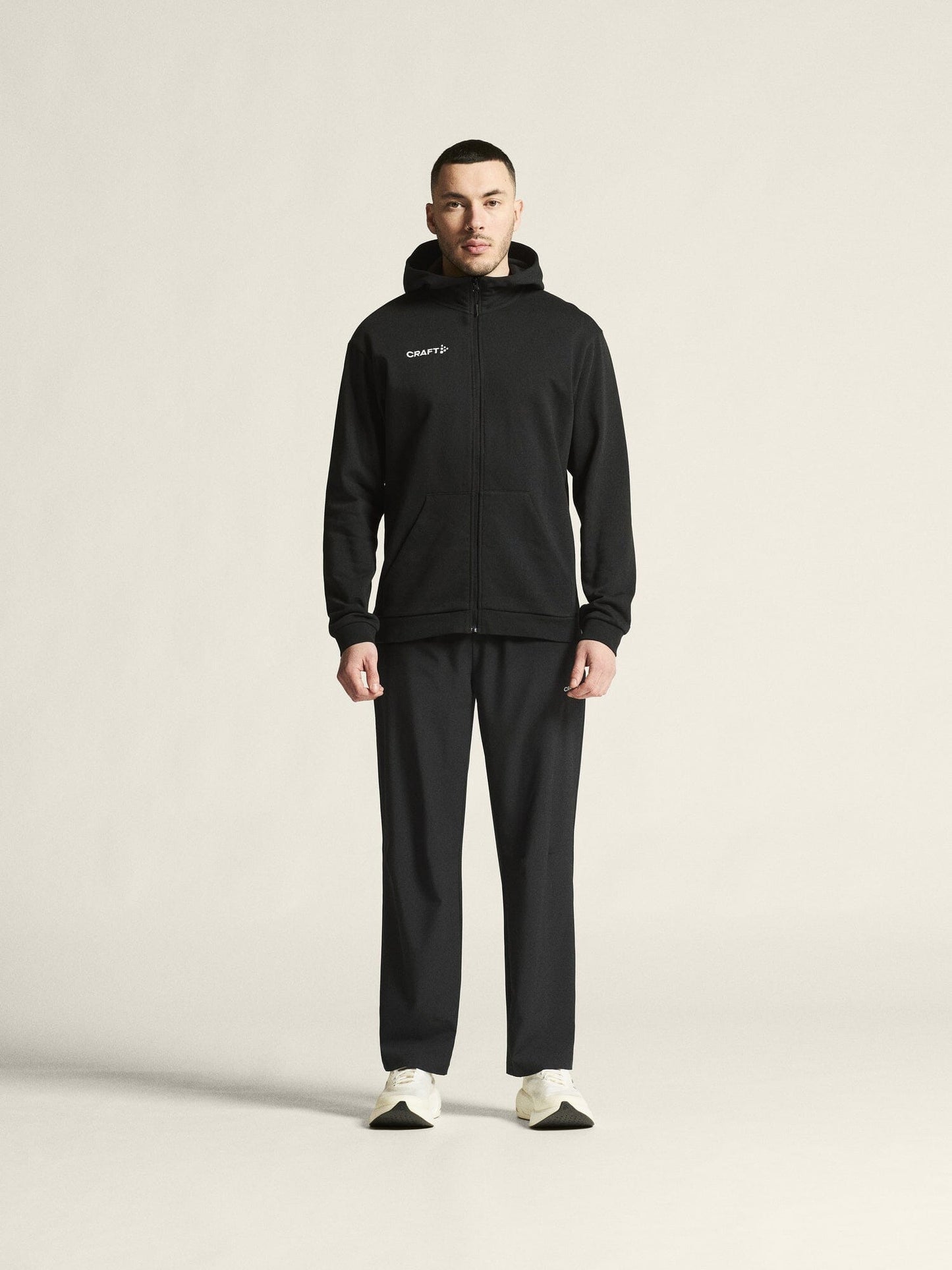 Men's Community 2.0 Logo FZ Hoodie - Black Craft Sportswear NA