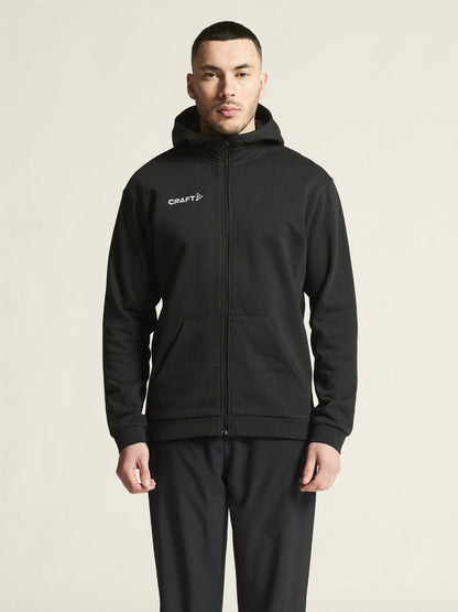 Men's Community 2.0 Logo FZ Hoodie - Black Craft Sportswear NA