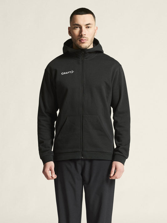 Men's Community 2.0 Logo FZ Hoodie - Black Craft Sportswear NA