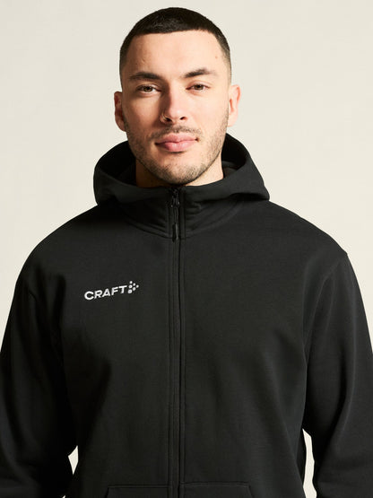 Men's Community 2.0 Logo FZ Hoodie - Black Craft Sportswear NA