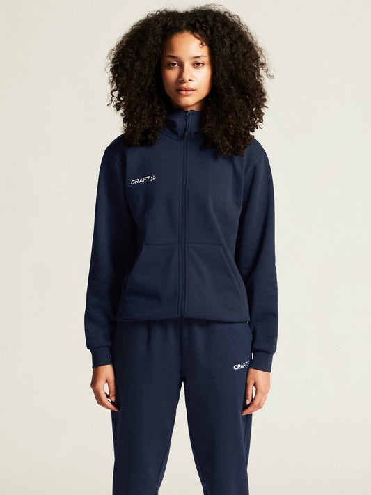 Women's Community 2.0 Logo FZ Hoodie - Navy Women's Midlayers and Hoodies Craft Sportswear NA