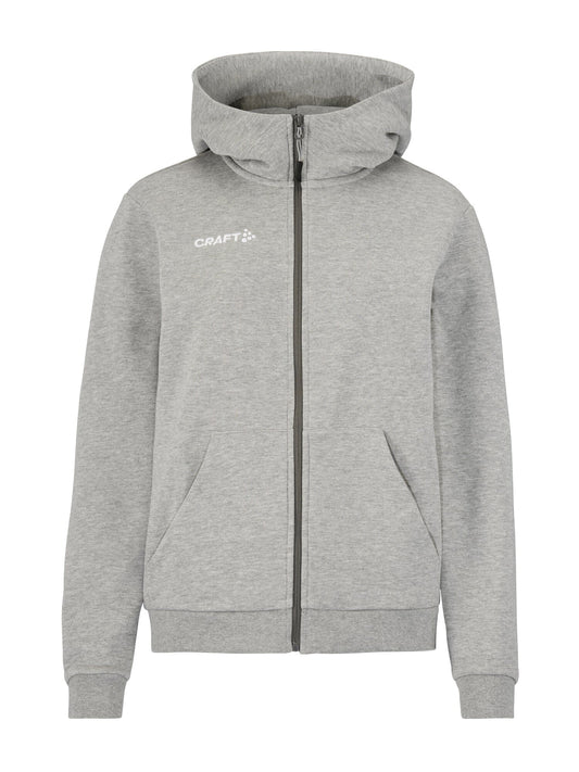 Women's Community 2.0 Logo FZ Hoodie - Grey Melange Women's Midlayers and Hoodies Craft Sportswear NA