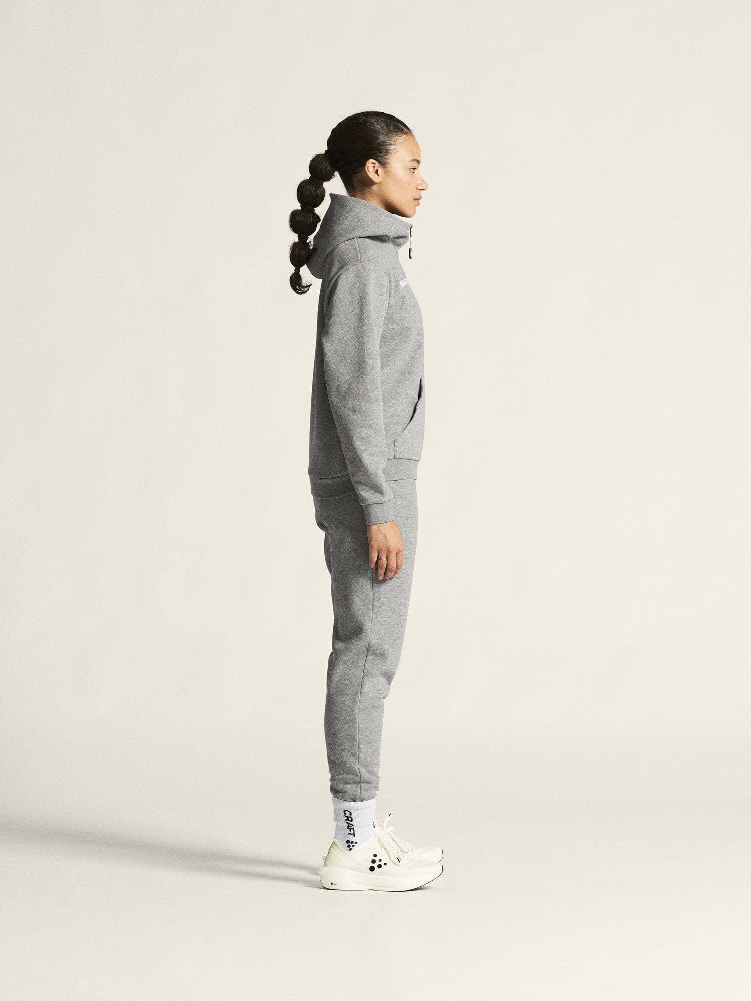 Women's Community 2.0 Logo FZ Hoodie - Grey Melange Women's Midlayers and Hoodies Craft Sportswear NA