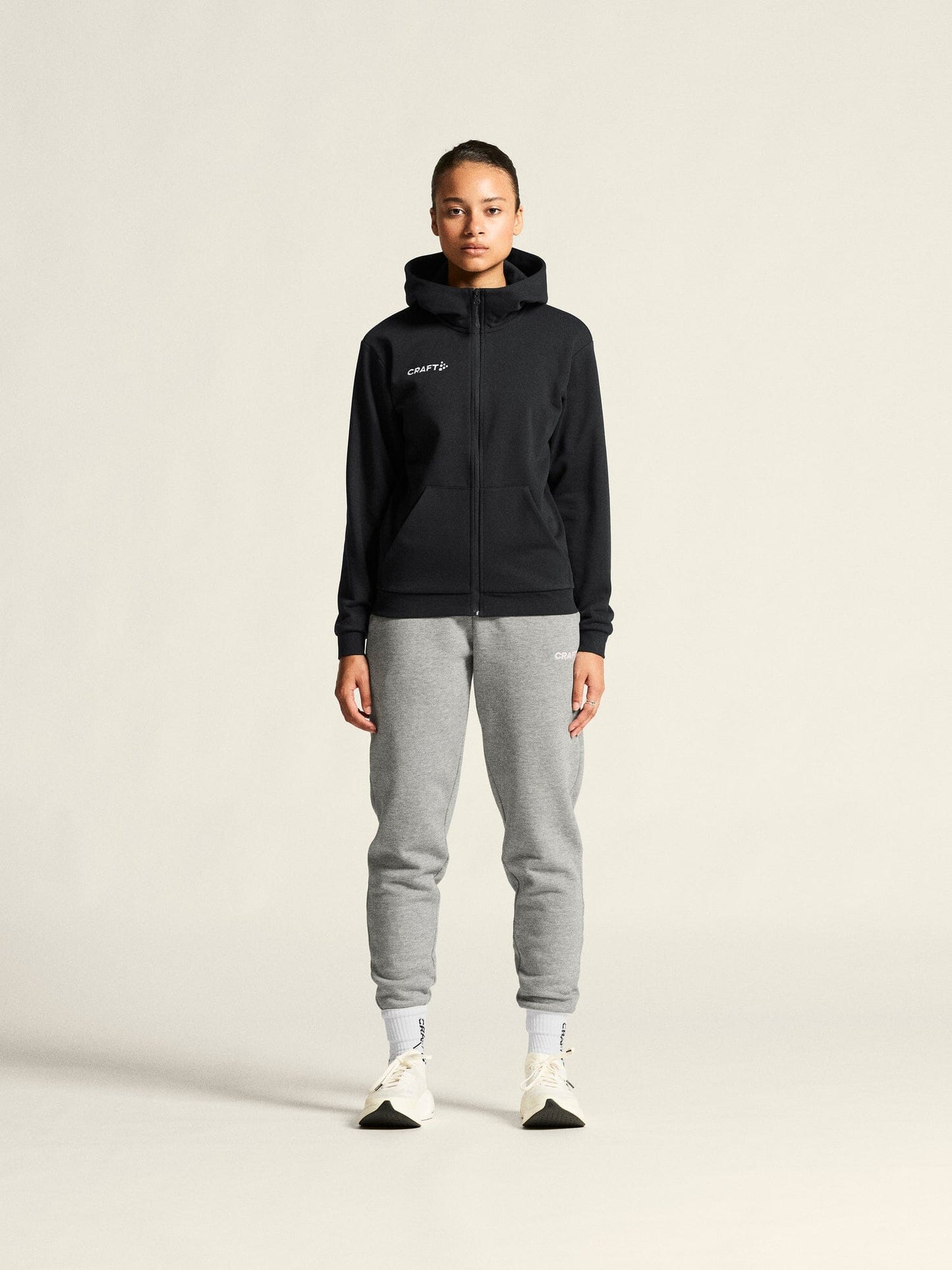 Women's Community 2.0 Logo FZ Hoodie - Black Women's Midlayers and Hoodies Craft Sportswear NA