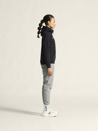 Women's Community 2.0 Logo FZ Hoodie - Black Women's Midlayers and Hoodies Craft Sportswear NA