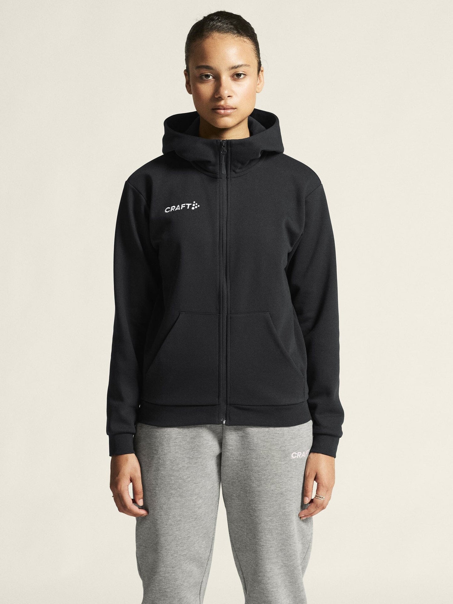 Women's Community 2.0 Logo FZ Hoodie - Black Women's Midlayers and Hoodies Craft Sportswear NA